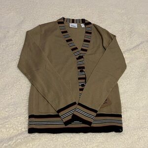 NWT Burberry Icon Stripe Cardigan